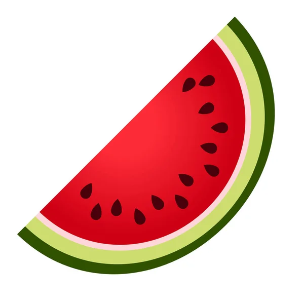 西瓜果实的插图 — 图库矢量图片
