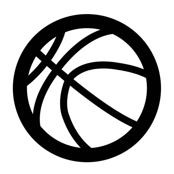 Koszykówka sport ikona — Wektor stockowy
