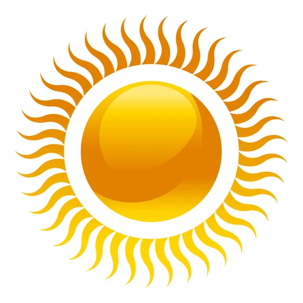 Блискучий дизайн сонця — стоковий вектор