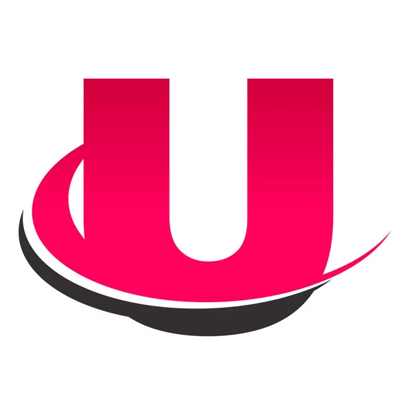 Swoosh abeceda ikonu U — Stockový vektor