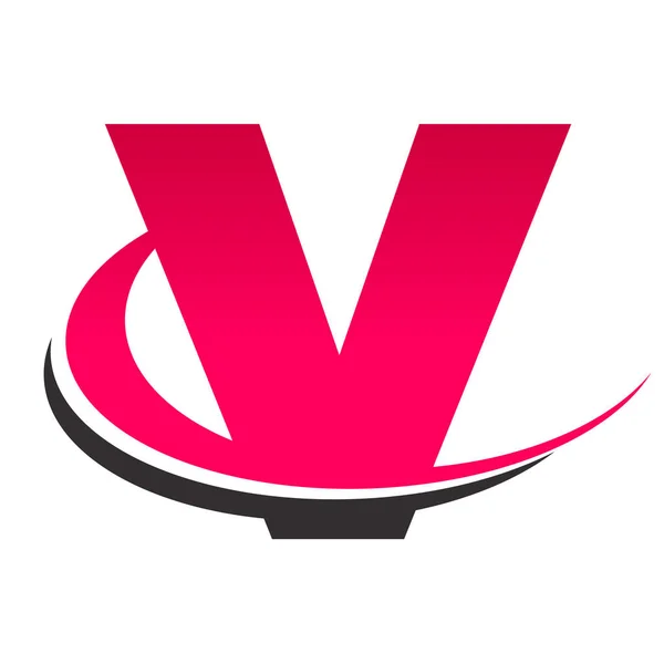 Icona Swoosh alfabeto V — Vettoriale Stock