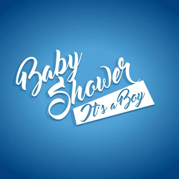 Baby douche uitnodiging wenskaart — Stockvector