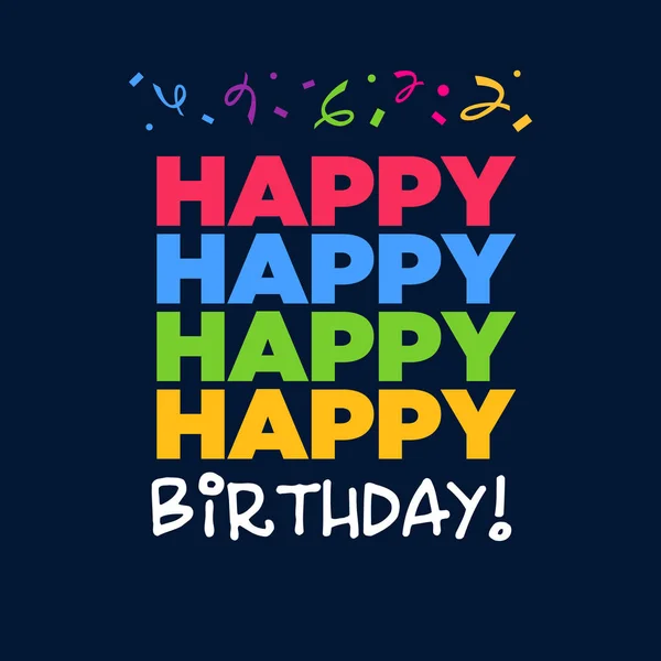 Happy Birthday Cards — Stock Vector