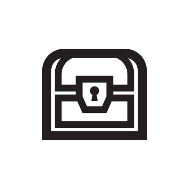 Basit hazine sandığı simgesi