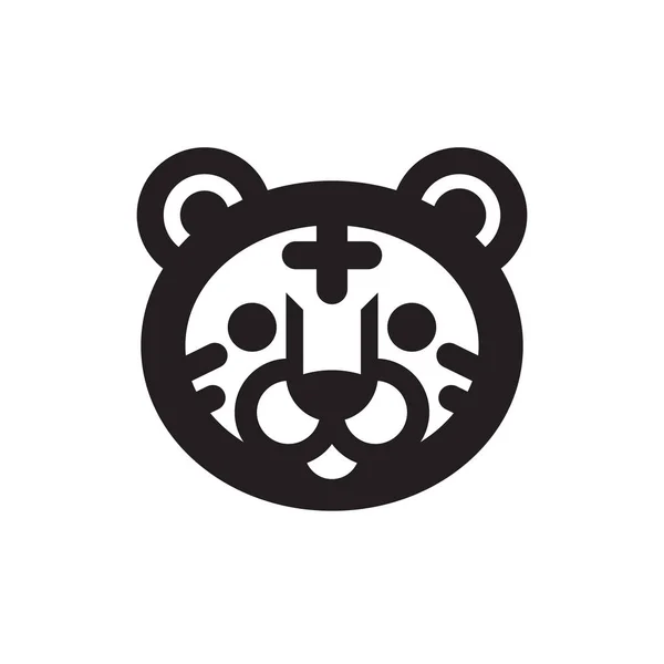 Simple Tiger Icon — Stock Vector