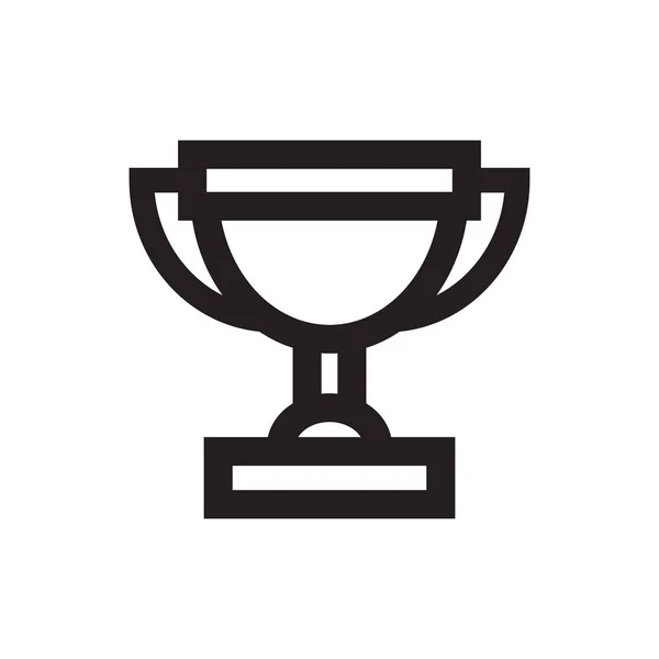 Premio simple Trofeo icono — Vector de stock