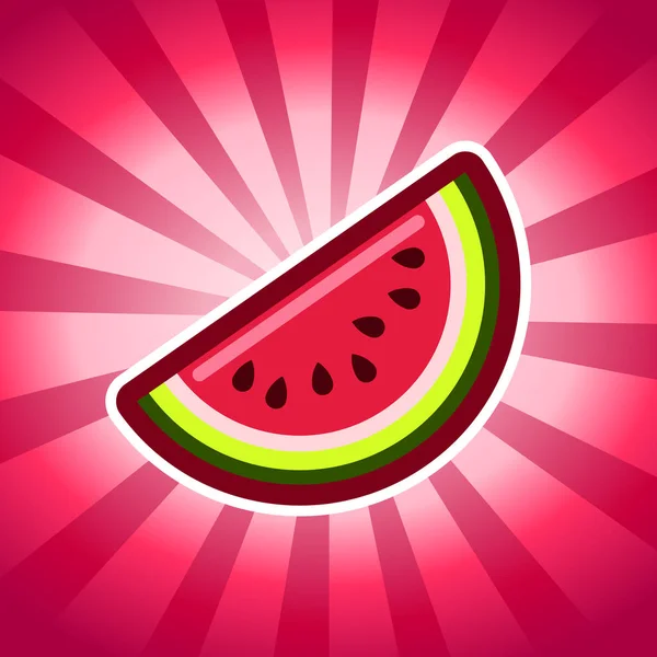 Ícone de design de melancia — Vetor de Stock