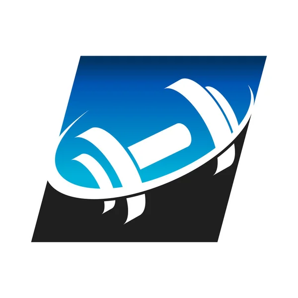 Спортзал Фітнес логотип піктограма — стоковий вектор