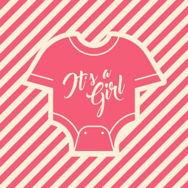 Pembe bebek duş tebrik kartı