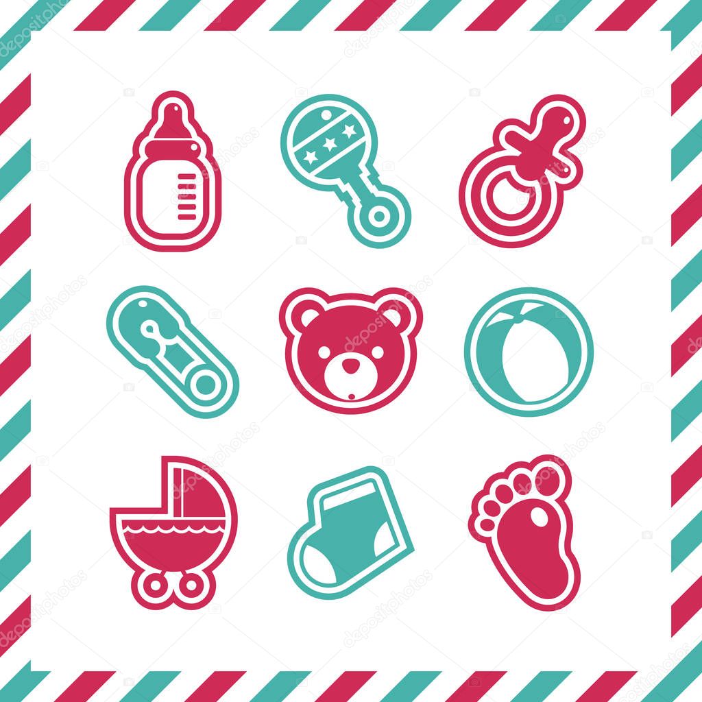 Baby Shower Icons