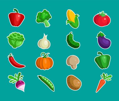 Sebze simgesini tasarımlar