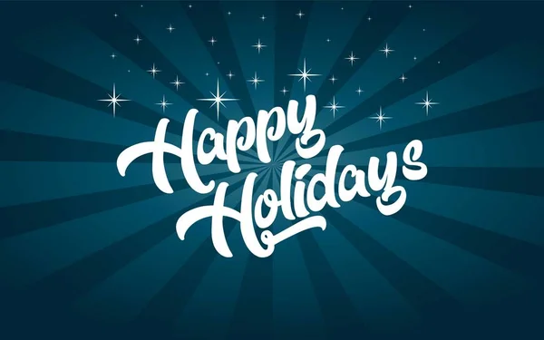 Happy Holidays Greeting Card — Stock Vector