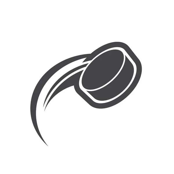 Eishockey Logo Ikone Mit Swoosh Design — Stockvektor