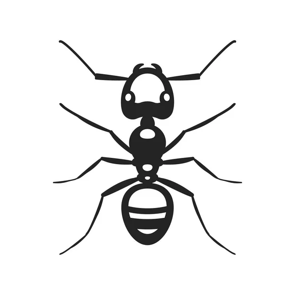 黑蚁昆虫插图 — 图库矢量图片