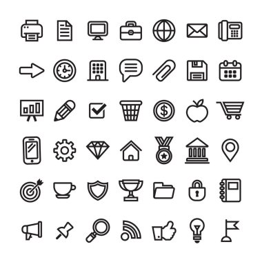 Ofis ve Finans simgeler