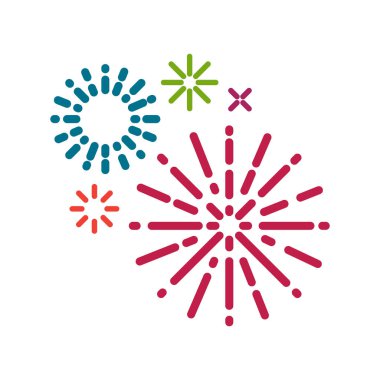 Basit havai fişek arka plan illüstrasyon