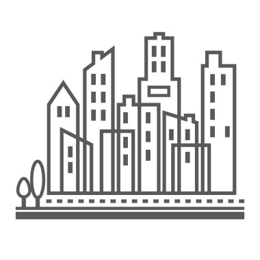 Şehir merkezinde Kentsel şehir binaları