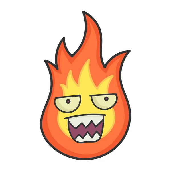 Ілюстрація мультфільму Angry Fireball — стоковий вектор