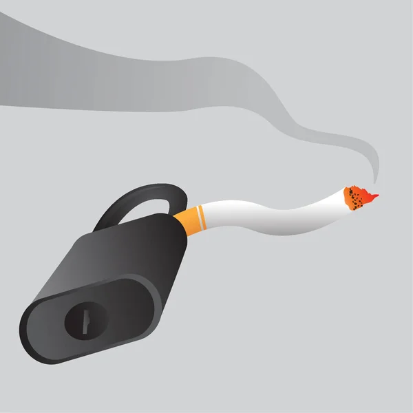 No fumar, ilustración vectorial. — Archivo Imágenes Vectoriales