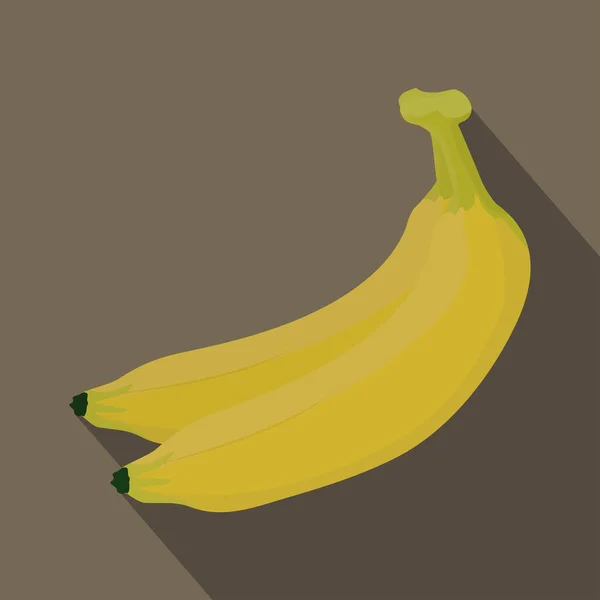 Banana aislado, Banana icono, vector de ilustración . — Vector de stock