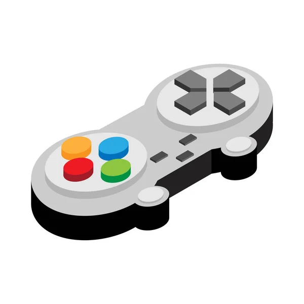 Video game controller av platta stil vektorillustration. — Stock vektor