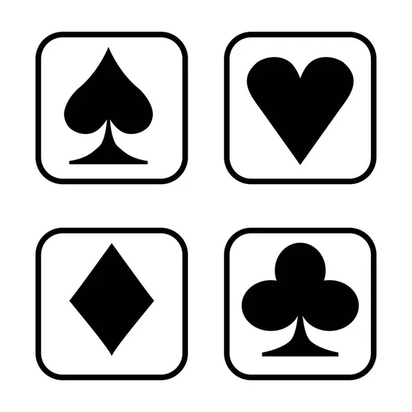 Playing card  isolated on white background. — Stock Vector