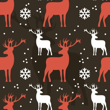 Dikişsiz Noel desen. Vektör