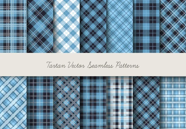 Padrões de vetor sem costura Tartan —  Vetores de Stock