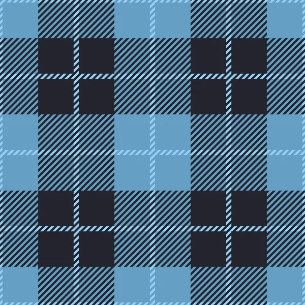 Tartan bezešvé vektorové vzory v modrobílých barvách — Stockový vektor