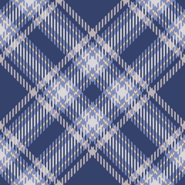 Tartan sorunsuz vektör desen mavi-sarı renklerde
