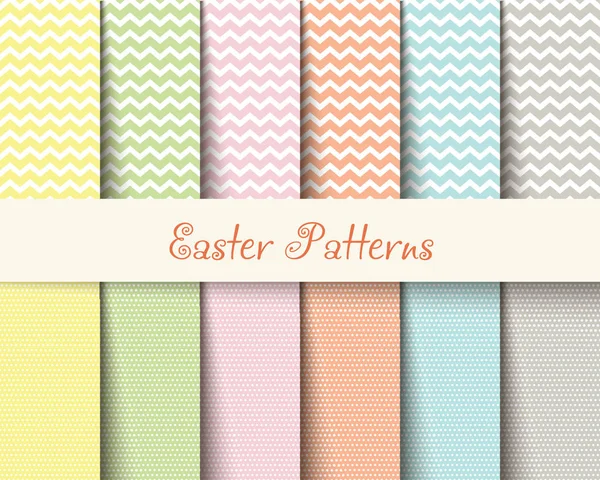 Easter patterns spring background — Stock Vector