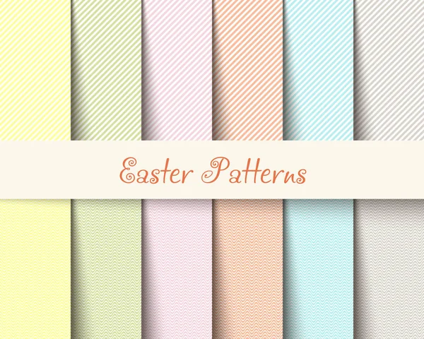 Easter patterns spring background — Stock Vector