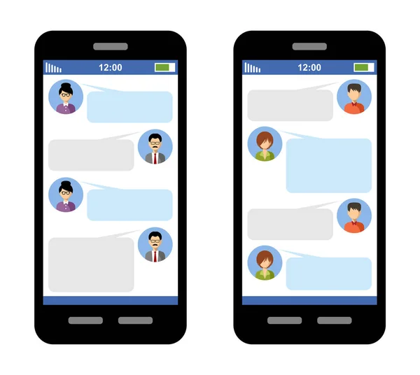 Messenger concept. Chat-venster. — Stockvector