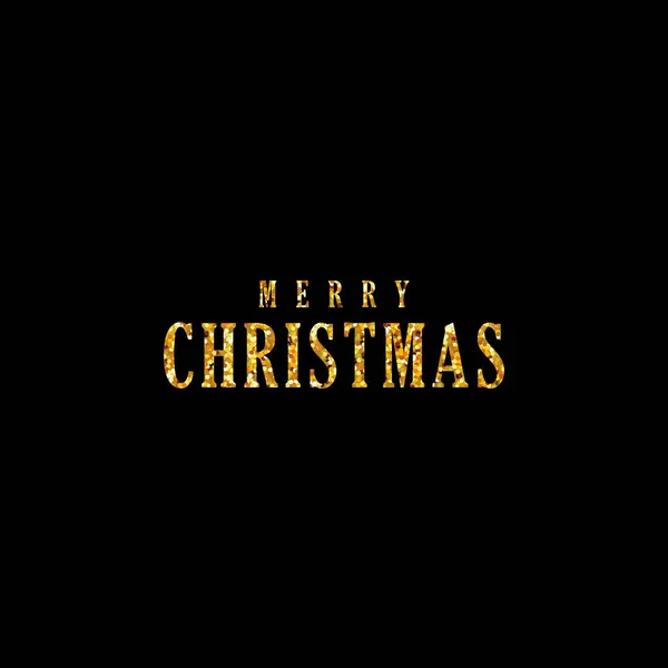 Gold text of "Merry Christmas" — Stock Vector