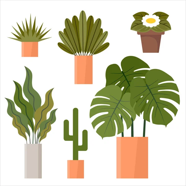 Conjunto de plantas de la casa sobre un fondo blanco. Ilustración vectorial — Archivo Imágenes Vectoriales