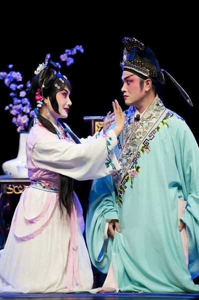 Vrij chinese traditionele opera actrice met theatrale kostuum — Stockfoto