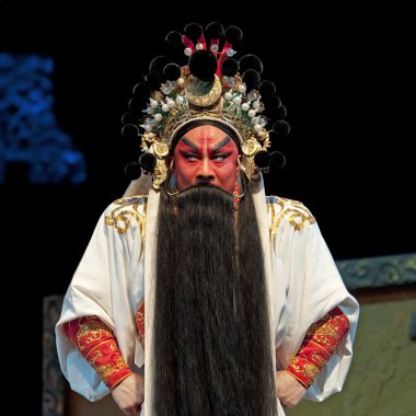 Çince Geleneksel opera aktör tiyatro kostüm 