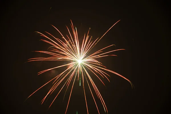 Helder kleurrijke feestelijke vuurwerk — Stockfoto