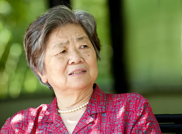 A senior chinese woman — Stock Photo, Image