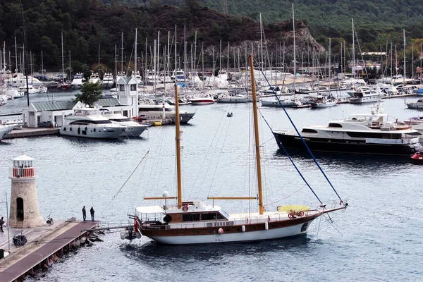 Sailing Boat Marmaris Port — Stock Photo, Image