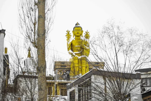 Buda de Maitreya dourado — Fotografia de Stock