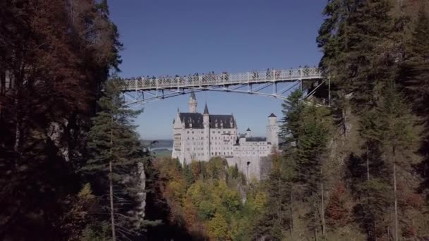 Flug Nach Schloss Neuschwanstein Bayern Deutschland Unberührte Protokollformat