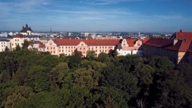 Panorama Olomouc eski şehir, Çek Cumhuriyeti.