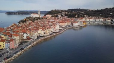 Piran, Slovenya havadan görünümü