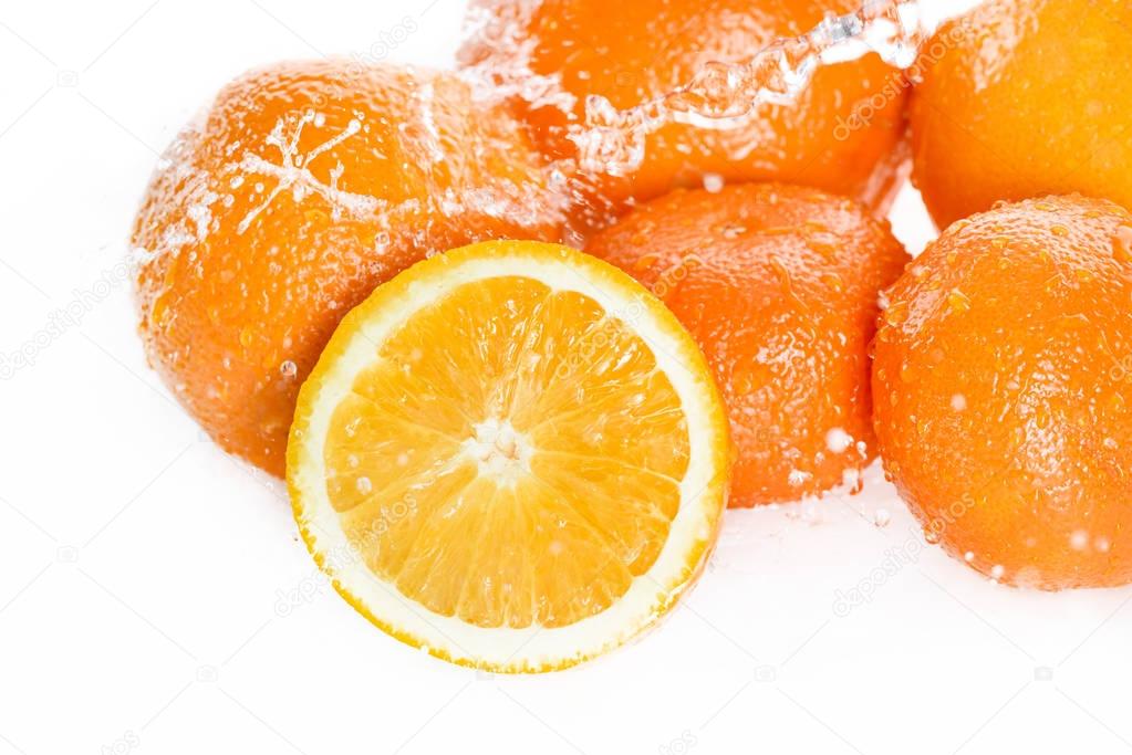 Fresh ripe oranges 