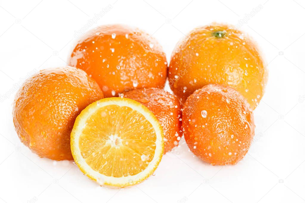 Fresh ripe oranges 