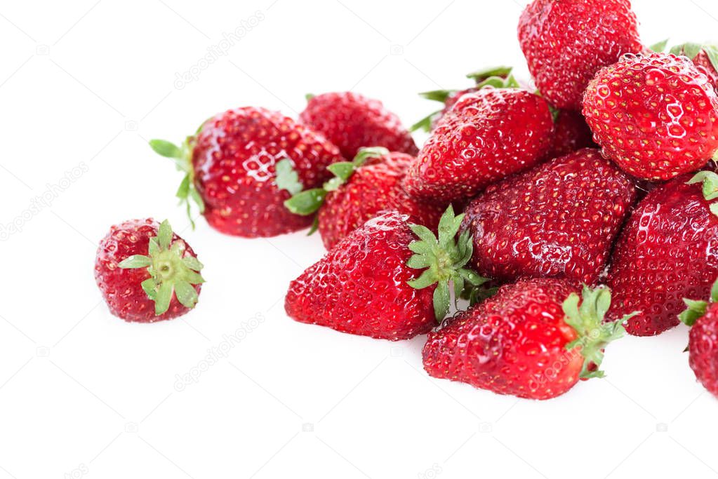 heap of fresh strawberries