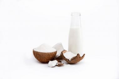 coconut milk in bottle clipart