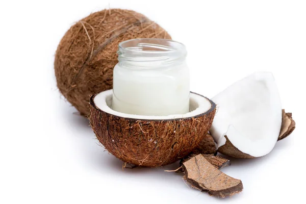 Olio di cocco biologico — Foto Stock