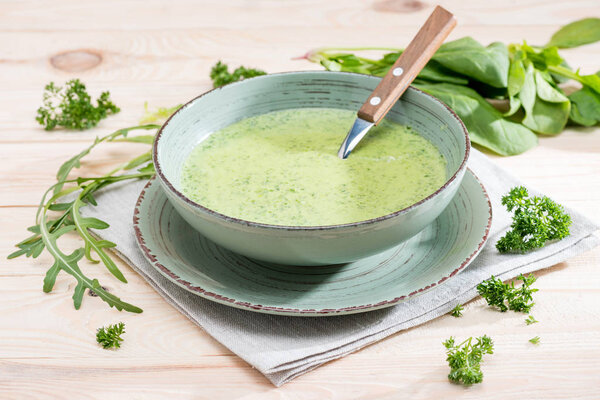 fresh green soup 